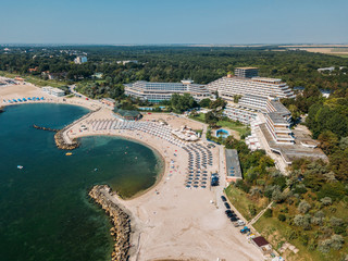 Aerial Drone View Of Neptun-Olimp Resort At The Black Sea In Romania © radub85