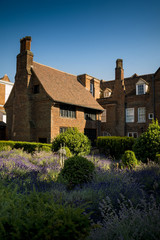 Fototapeta na wymiar Tudor mansion in grounds of park in Ipswich Suffolk 