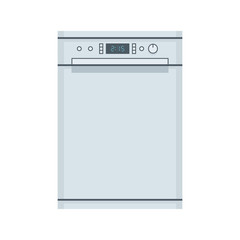 Dishwasher. flat style. isolated on white background