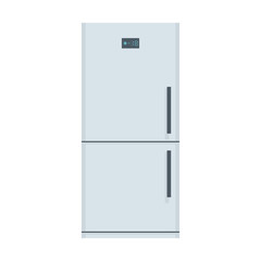 Fridge. flat style. isolated on white background