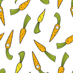 baby carrot seamless pattern