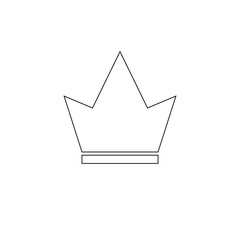 Crown Icon in trendy flat style isolated on white background. Crown symbol for your web site design, logo, app, UI. Vector illustration