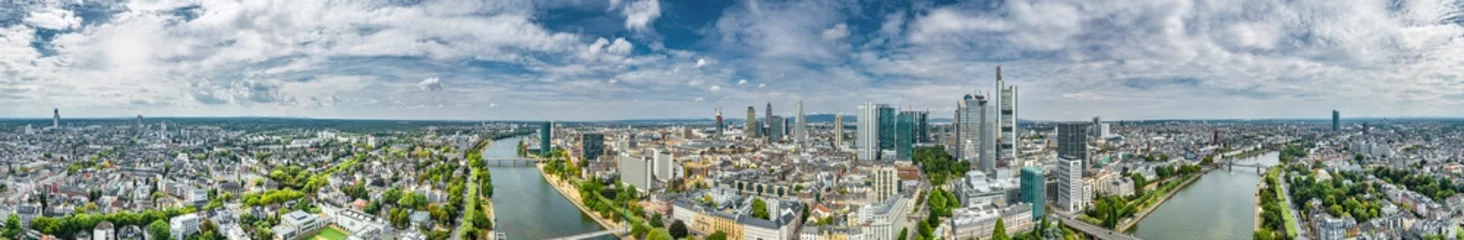 Cercles muraux Photo aérienne 360° Luftbildpanorama Frankfurt am Main