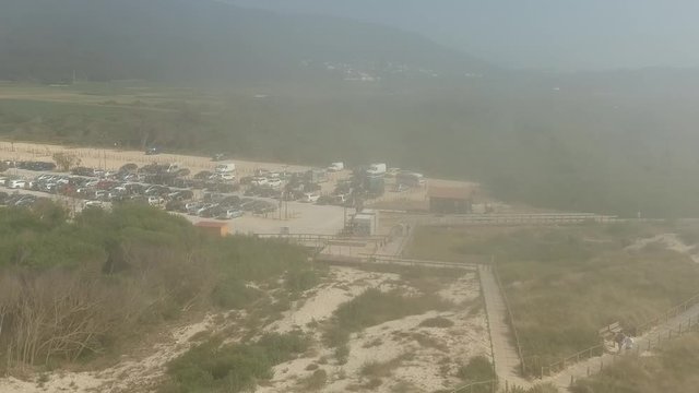 Zooming out the pathways on a foggy day