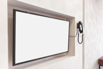 Living room interior with TV