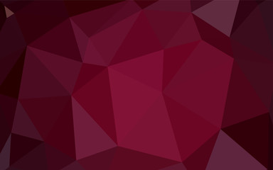 Dark Purple vector polygon abstract backdrop.