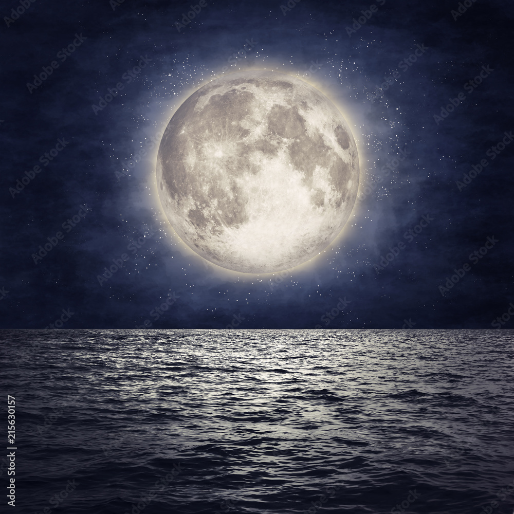 Wall mural moon