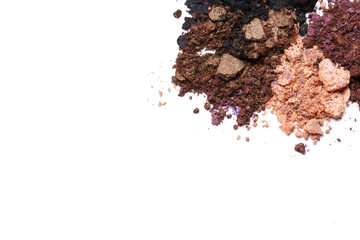 eyeshadow isolated on white background.