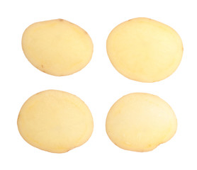 potato isolated on white background