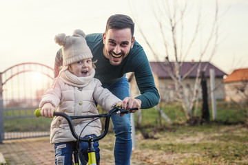 Learning to ride a bike
