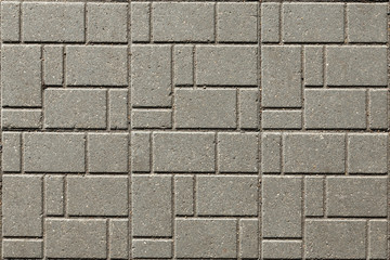 surface paved with road tiles. top view. Specially prepared background for seamless fill.