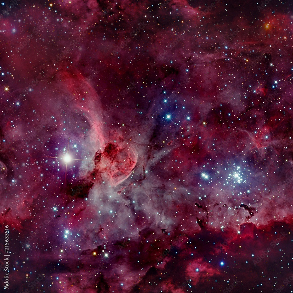 Wall mural spase seamless background. elements of this image furnished by nasa.
