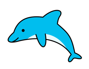 イルカ口模様(水色)