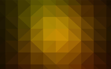 Obraz premium Dark Green, Yellow vector polygonal template.