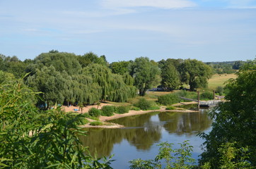 Fototapeta premium Weser - Schiffsanleger, Porta Westfalica