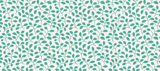 Leaves Pattern. Endless Background. Seamless