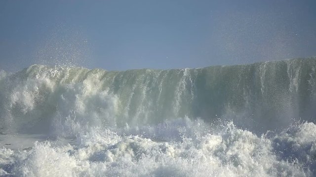 Ocean very big wave sea storm