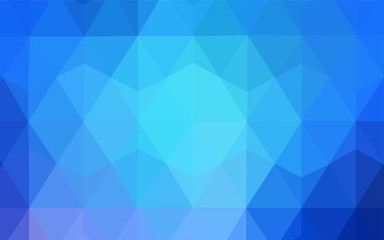 Obraz premium Light BLUE vector abstract mosaic background.