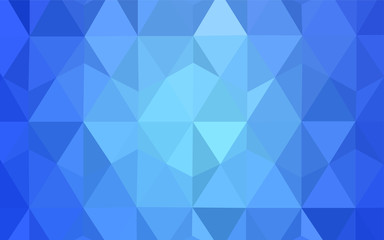 Light BLUE vector triangle mosaic template.