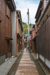 Fototapeta premium 城下町金沢 路地裏の風景