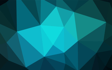 Light Green vector gradient triangles pattern.