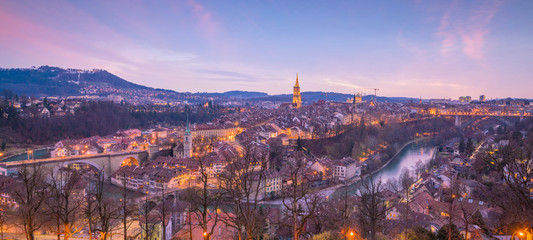 Naklejka premium Old Town of Bern, capital of Switzerland