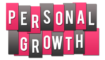 Personal Growth Pink Grey Stripes Group 