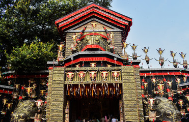 Pandel Of A Durgapuja In West Bengal
