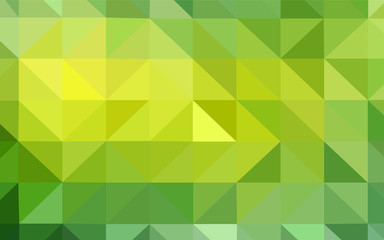 Light Green, Yellow vector low poly layout.