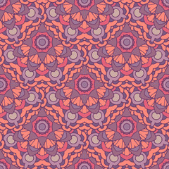 Cute pink Seamless abstract tiled pattern vector web background