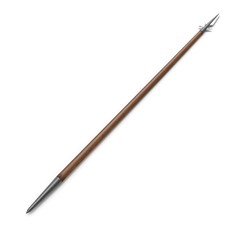 Viking Spear on white. 3D illustration