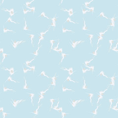 Military camouflage seamless pattern in light blue and different shades of grey or beige colors