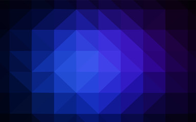 Dark Green, Red vector triangle mosaic cover.