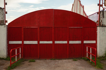 Fototapeta premium Wejście na stadion piłkarski