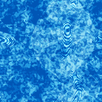 Line art abstraction in blue spectrum. Texture or background