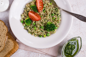 Vegetables with quinoa
