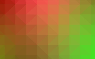 Fototapeta na wymiar Light Green, Red vector abstract mosaic background.
