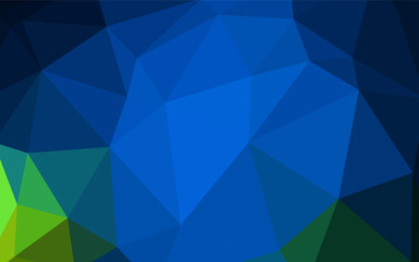 Light Blue, Green vector polygon abstract backdrop.