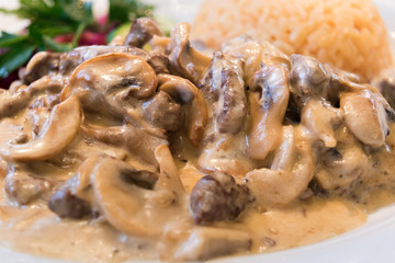 Beef Stroganoff Gatchina Russia (boeuf Stroganoff Beef Stroganov boeuf a la Stroganoff)