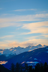Mountains covered in Snow