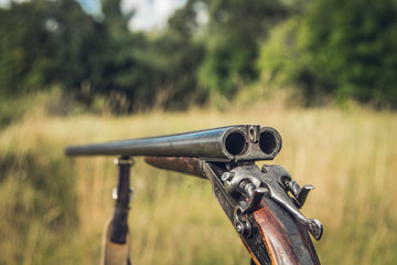 hunter's gun close up