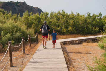 Path to Cala Macarella of Menorca