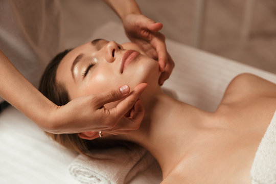 Young Woman Getting Spa Treatment