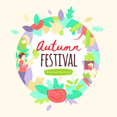 Autumn festival card