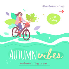Autumn vibes card