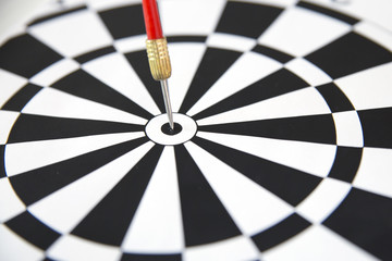 Obraz premium Dart at the center of the target
