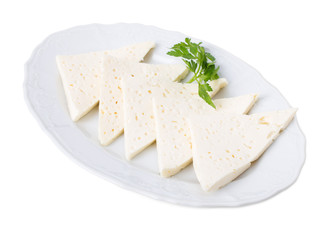 Georgian homemade soft cheese.