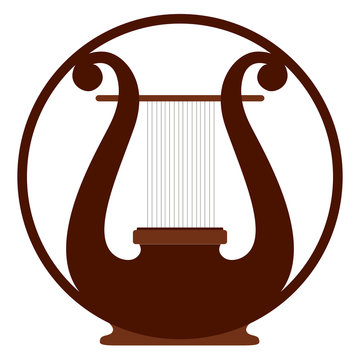 Isolated harp musical instrument