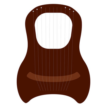 Isolated harp musical instrument