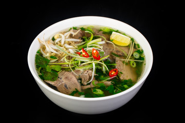 Naklejki  Kuchnia wietnamska Zupa Pho Bo